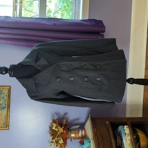 George Wool Blend Grey Coat S Medium Women's